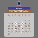 Confira o calendário de Sessões de Março