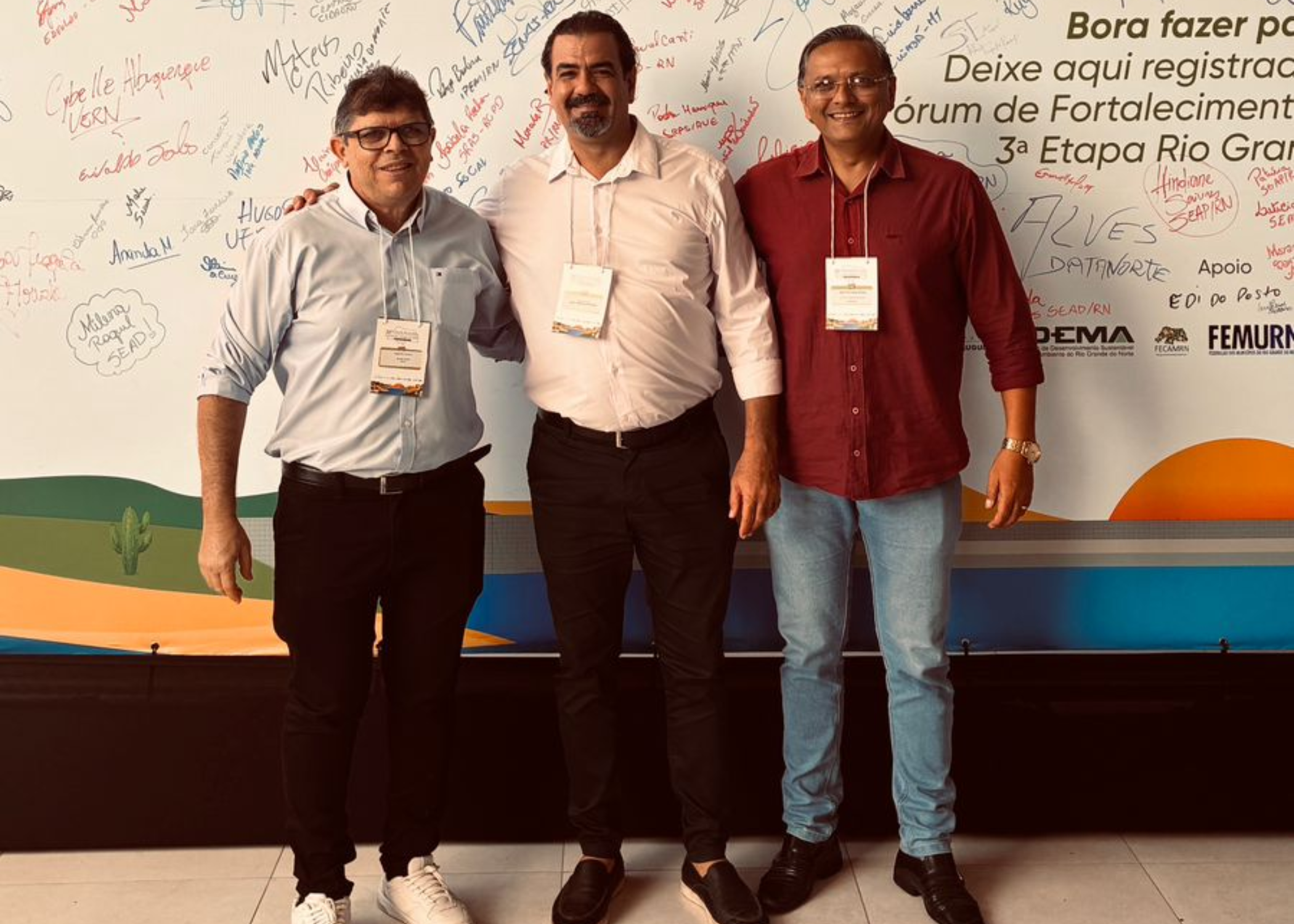 Mesa-diretora da Câmara de Currais Novos participa do 38º Fórum de Fortalecimento da Rede de Parcerias, em Natal